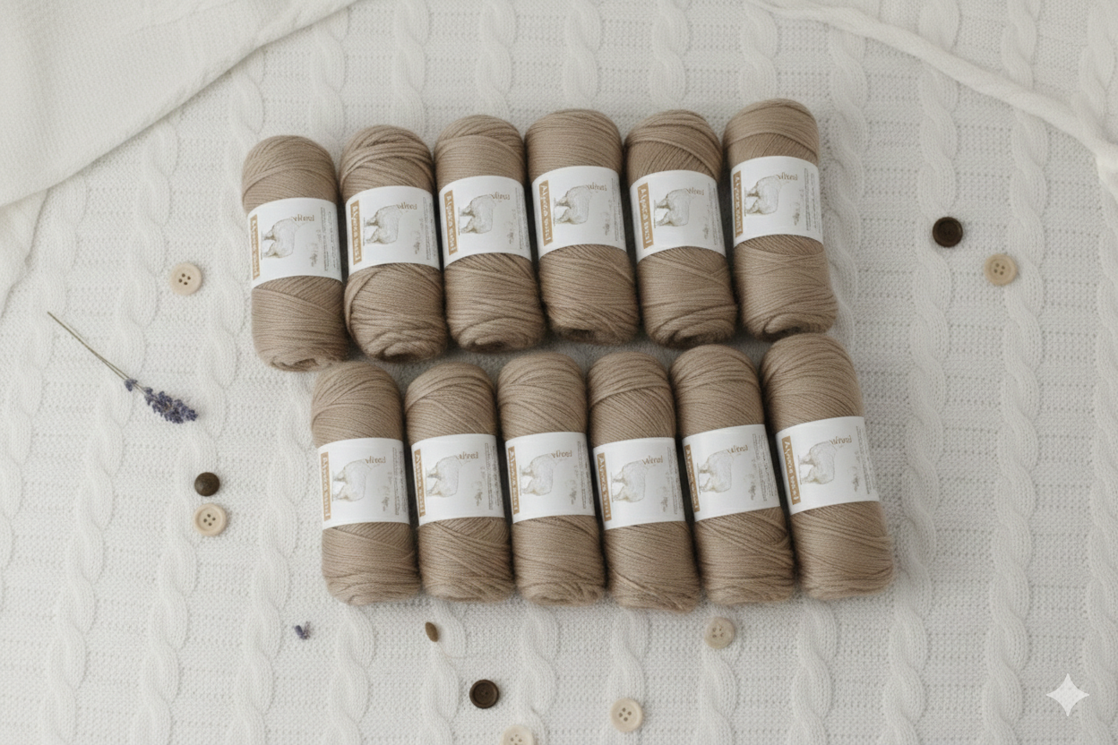 100% Pure Alpaca Yarn - 5 Skein Bundle (500g)